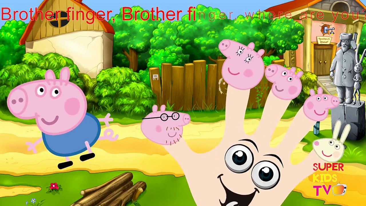 Peppa Pig Finger Family Song Nursery Rhymes Song For Children