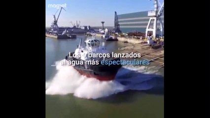 landing ships to the water for the first time compilation