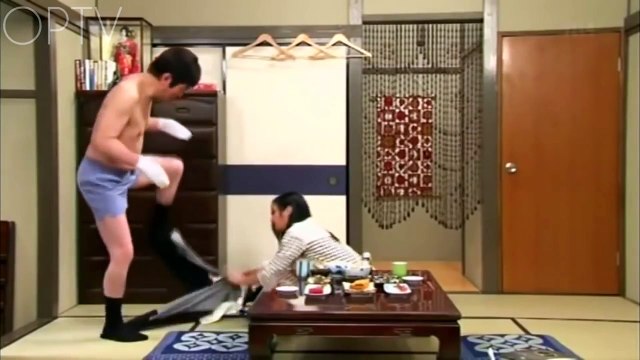 Funny Japanese Show - The paralysed husband