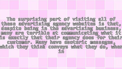 Too Much Babbling - Not Enough Message