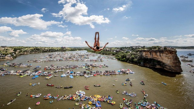 Top 3 Cliff Dives from Texas (Men) | Cliff Diving World Series 2016