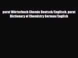 [PDF] parat Wörterbuch Chemie Deutsch/Englisch. parat Dictionary of Chemistry German/English