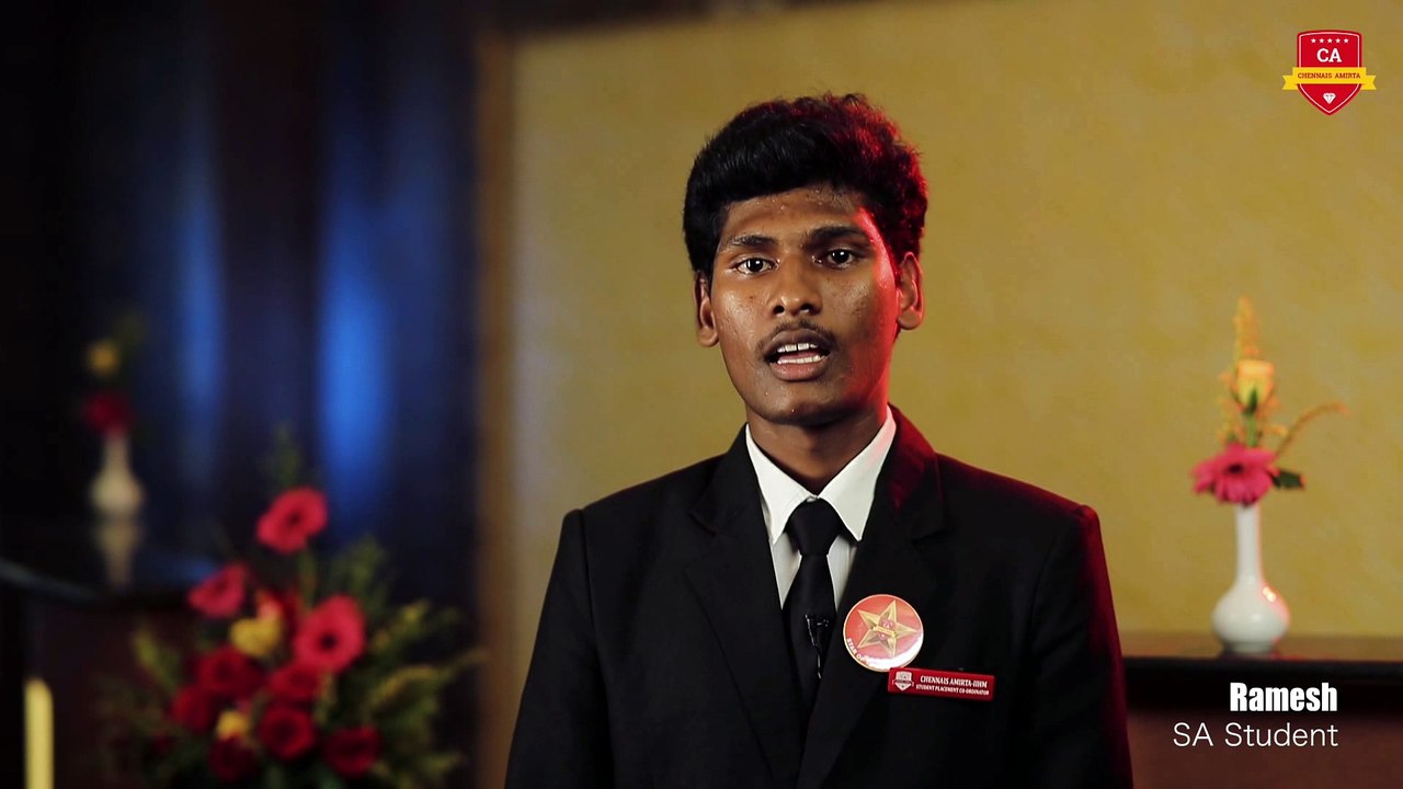 Chennais Amirta Students Reviews - Ramesh