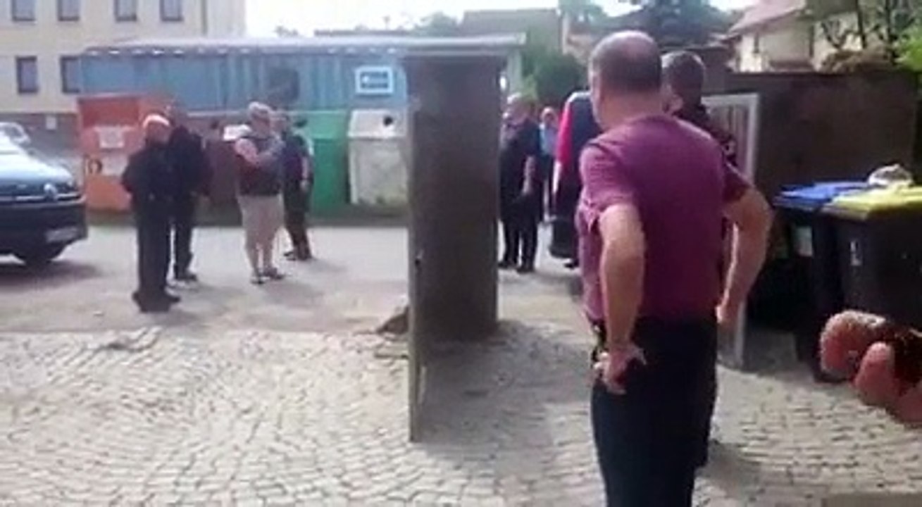 Polizeiaufgebot in Erfurt Teil2