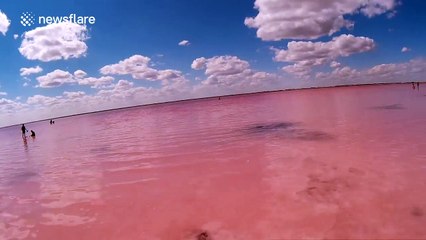 Amazing salt lake in Siberia, Russia