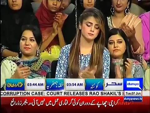 Iffat Omar Praising Imran Khan And Bashing Nawaz Sharif In Front Of Javed Latif