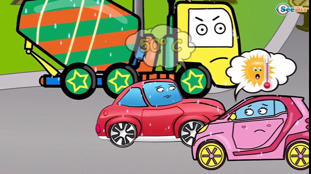 Koparka dla dzieci - Kolekcja 1 godzina. Żuraw, Ciężarówka, Maszyny budowlane. Bajki po polsku