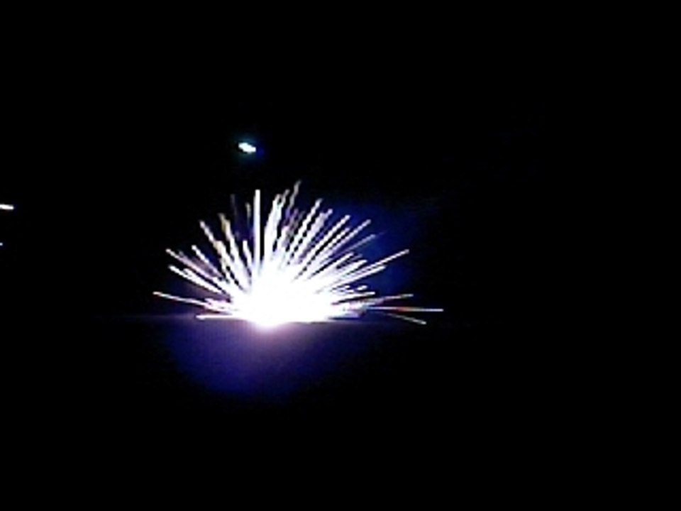fireworks on hill