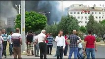 Mardin Midyat Emniyet Müdürlüğü patlama bombalı saldırı anı görüntüleri izle - 08 06 2016