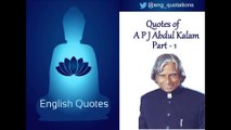 English Motivational Quotes - APJ Abdul Kalam - Part 1