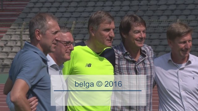 Grandes retrouvailles de Diables rouges promotion 1986 au stade Roi Baudouin