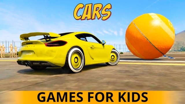 3 VOITURES DE COULEUR dans Cartoon 3D SPIDERMAN Cartoon Comptines Chansons w action pour les enfants