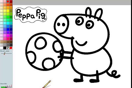 Peppa Pig Paint And Colour Games Online Peppa Pig Painting Games