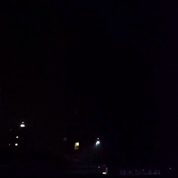 Salford Building Lit Up by Dramatic Lightning Strikes