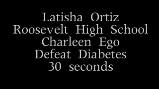 ENTRY 10 - 2013 Defeat Diabetes - Roosevelt High School