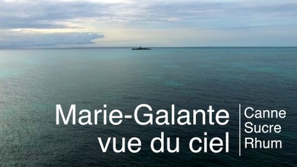 Drone à Marie Galante : filière canne - sucre - rhum