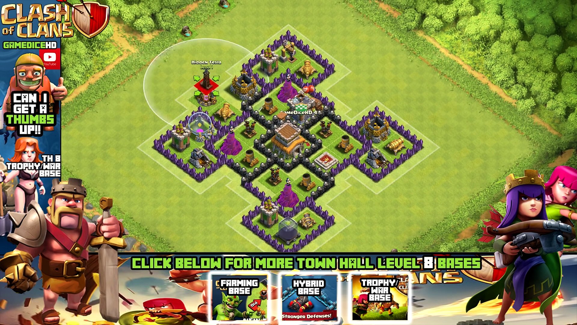 Clash of Clans Town Hall 8 Defense (CoC TH8) BEST Trophy Base Layout Defense  Strategy - video Dailymotion