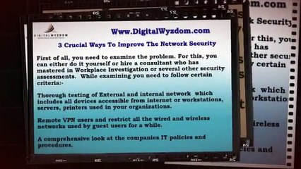 3 crucial ways to improve the network security