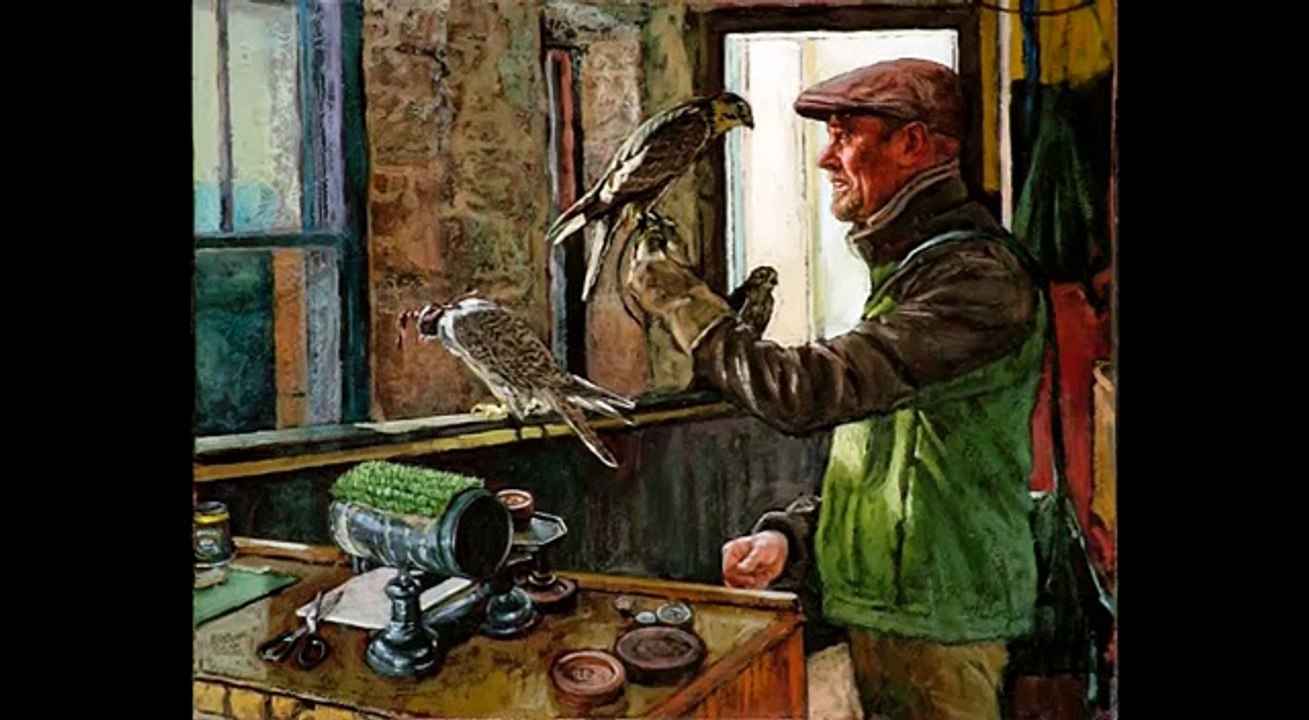 Masterworks by Paul Taggart – ‘Andy’s Watchful Eye’ Miniature Oil Painting on Gesso Panel