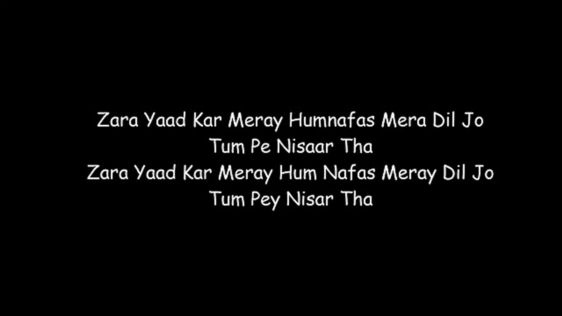 Zara Yaad Kar Full Song With Lyrics - video Dailymotion