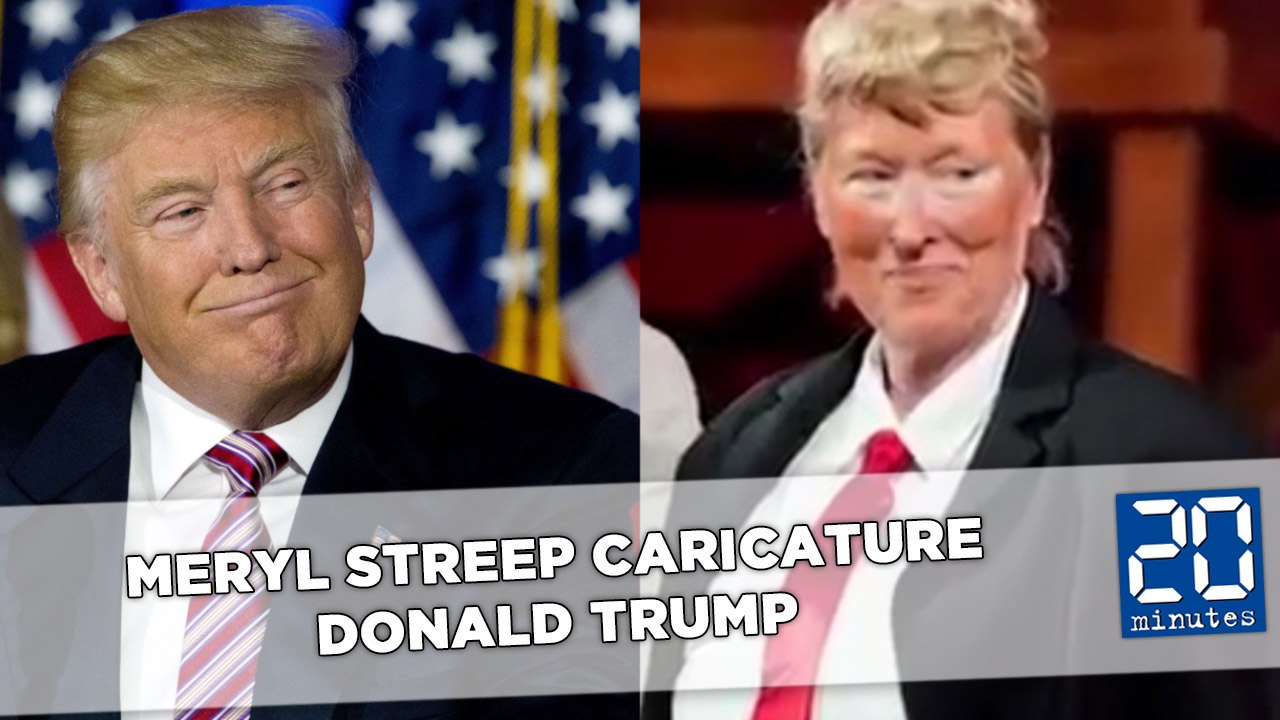 Meryl Streep caricature Donald Trump