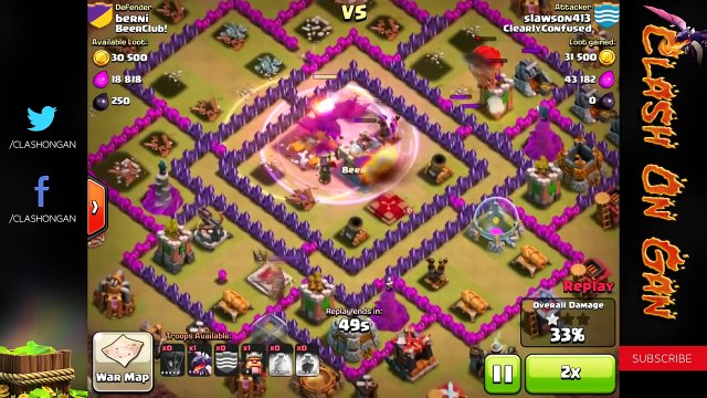 Clash Of Clans Townhall 8 Attack Strategy Top 5 Clash Of Clans Clan Wars Armies