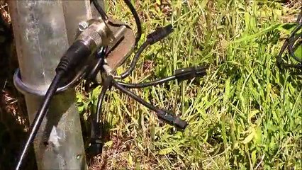 Antenna   Hustler 5 BTV and Anderson Connected Radials