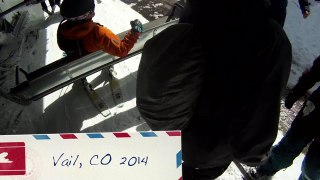 Snowboarding in Vail, Colorado - 2-29-14