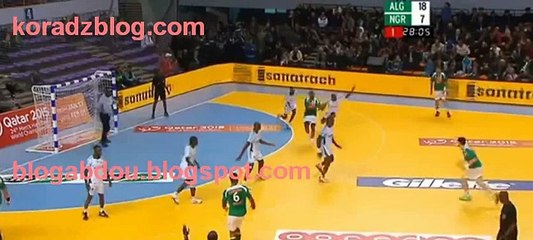كاس افريقيا كرة اليد 2014 /الجزائر34  نيجيريا  16.الجزائر 27 السنغال 27