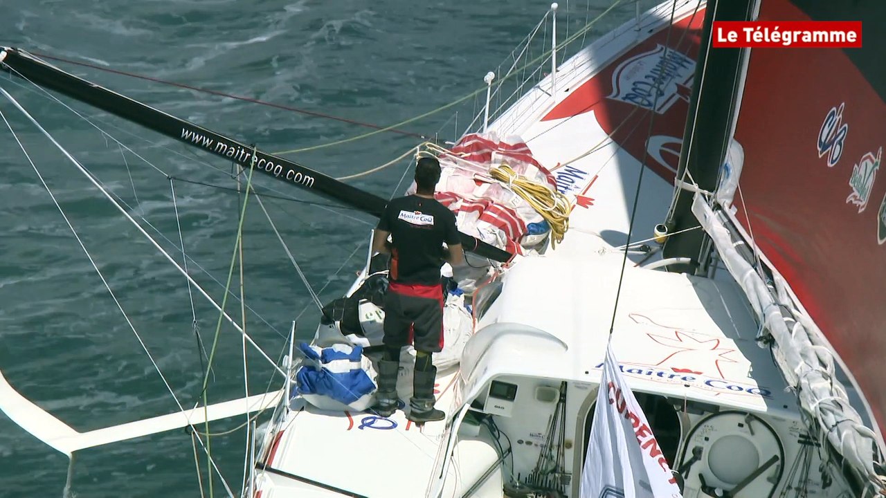 Transat New York - Vendée. Jérémie Beyou, vainqueur aux Sables d'Olonne !