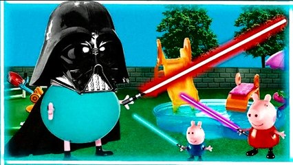 PEPPA PIG Y LA FIEBRE DE STAR WARS 2016 | The Force Awakens | familia peppa pig