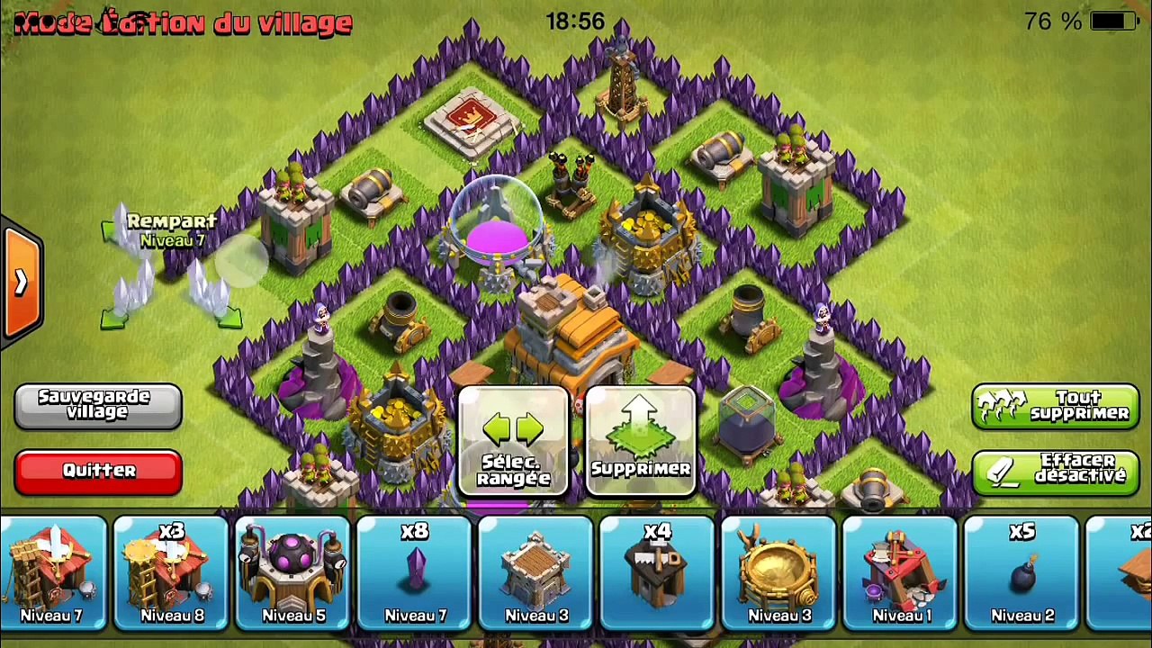 Village défensif HDV 7 Clash of Clans