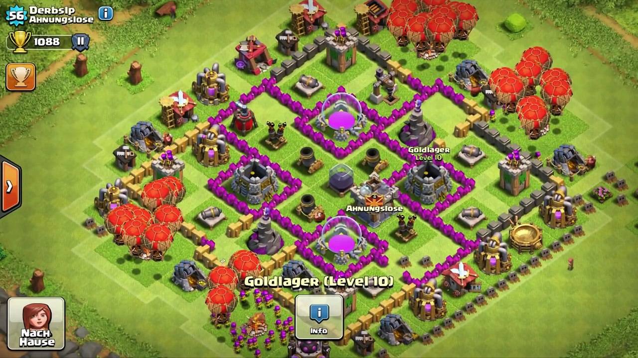 RATHAUS 7 - Dorfbesuche - Clash of Clans [deutsch   german]
