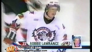 Feb 15, 2004 Steve Downie vs Elgin Reid Windsor Spitfires vs Ottawa 67's OHL