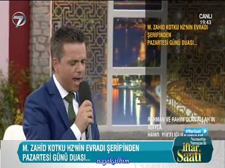 M.Zahid Kotku evradı Pazartesi duası Ramazan 2016