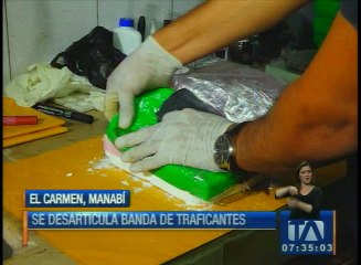Desarticulan una banda de traficantes de droga en Manabí
