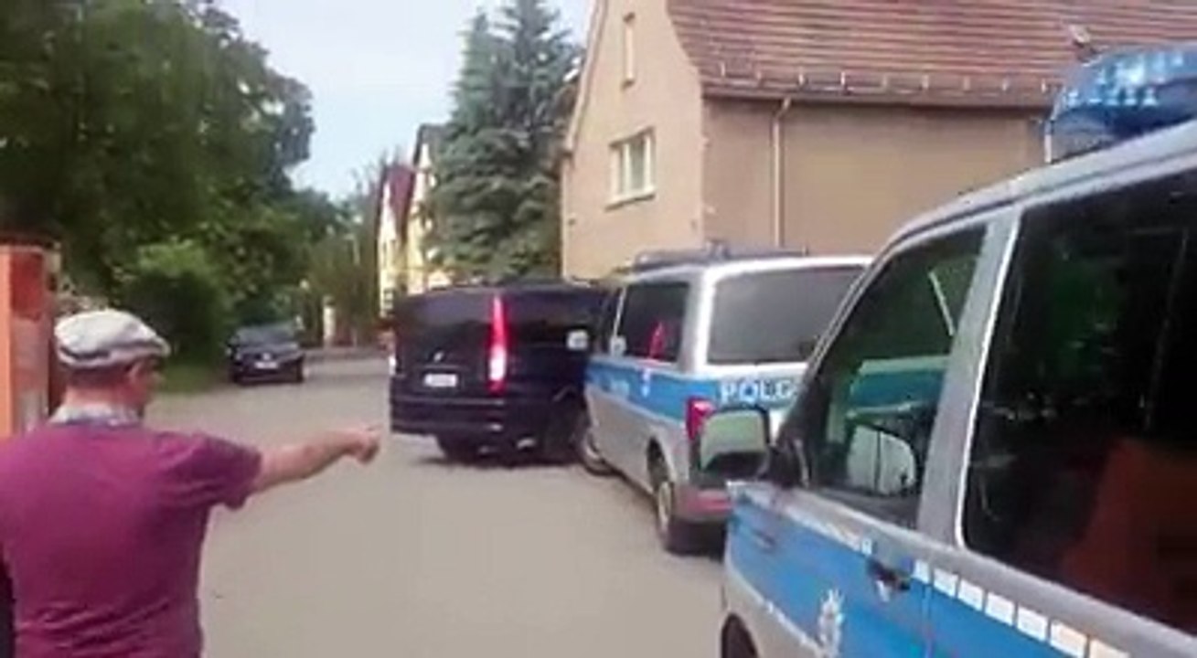 Polizeiaufgebot in Erfurt