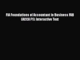 PDF FIA Foundations of Accountant in Business FAB (ACCA F1): Interactive Text Free Books