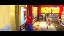 CARS   SpiderMan drive a BLACK MCQUEEN CARS! Spider Nursery Rhymes (Songs for Kids Compilation)