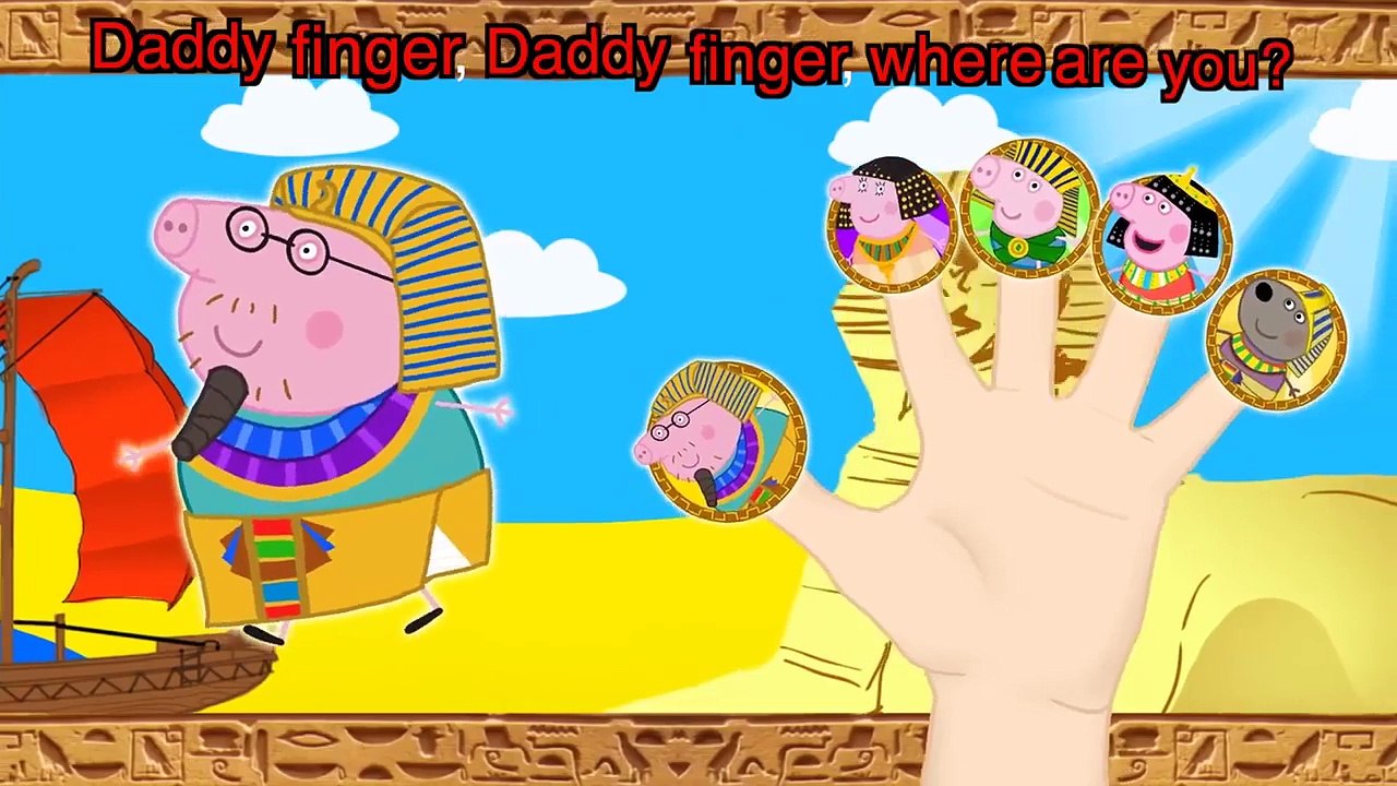 Peppa Pig Pharaoh Finger Family / Nursery Rhymes and More Lyrics