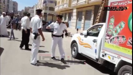 حملة أمنية مكبره بشارع علم الروم في مطروح