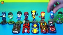 Vehículos de Súper Héroes – Hombre Araña, Iron Man, Superman, Capitán América, Hulk y Batman