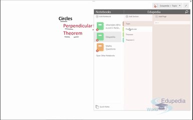 Circles- Perpendicular to the Chords