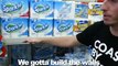 Making a Giant Toilet Paper Fort in Walmart!