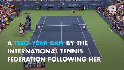 Maria Sharapova banned from tennis for two years following failed drug test