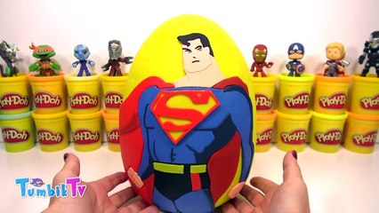 Superman Sürpriz Yumurta Oyun Hamuru - Ironman Transformers Süpermen Oyuncakları