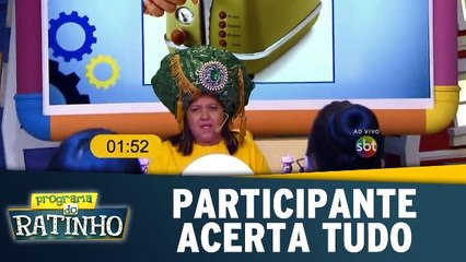 Participante acerta tudo