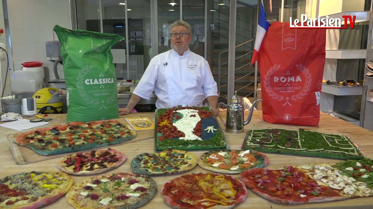 Il crée des pizzas aux couleurs des équipes de l'Euro