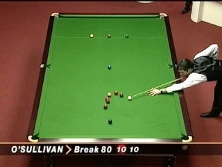 Snooker Ronnie Osullivan World Champ 1997 Maximum Break