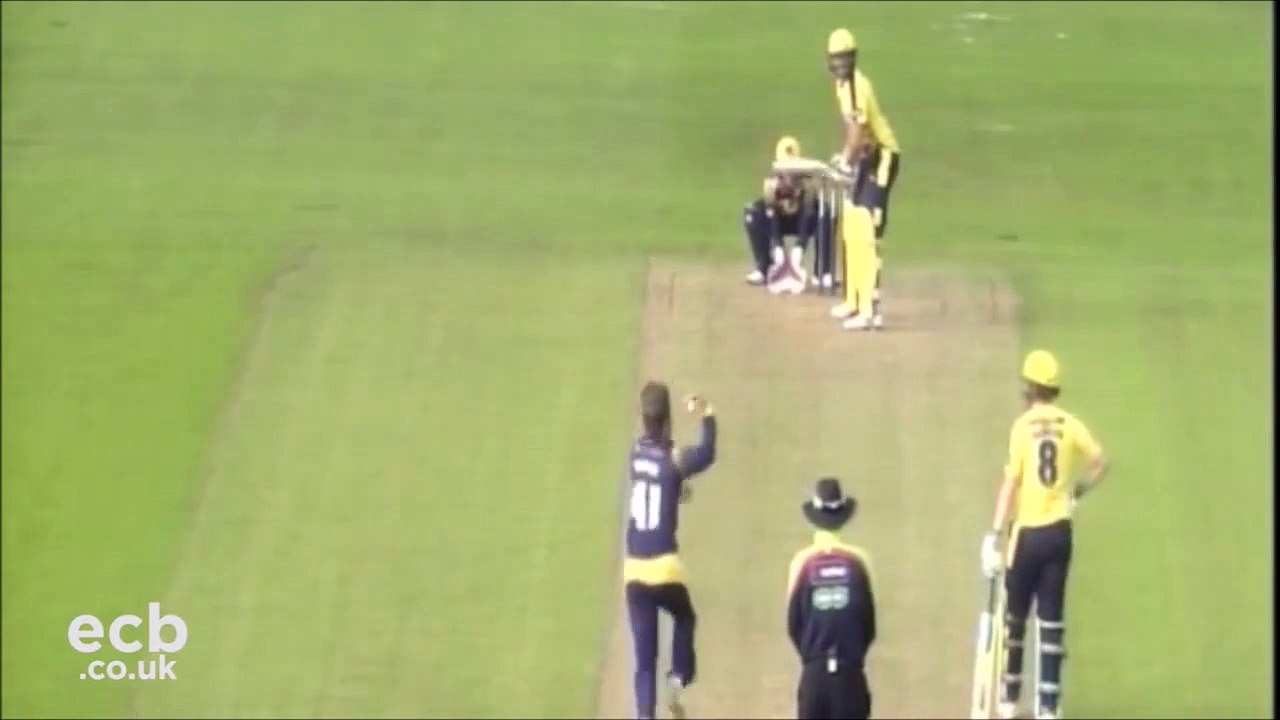 Shahid Afridi and Darren Sammy playing for Hampshire 2016